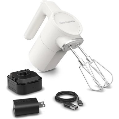 KITCHENAID, BATIDORA DE MANO INALÁMBRICA GO (BATERÍA INCLUIDA) | BLANCO
