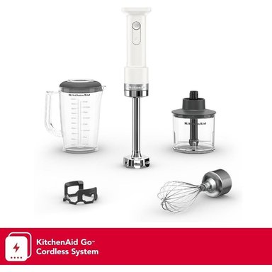 KITCHENAID, BATIDORA DE MANO INALÁMBRICA GO CON ACCESORIOS | BLANCO - 2