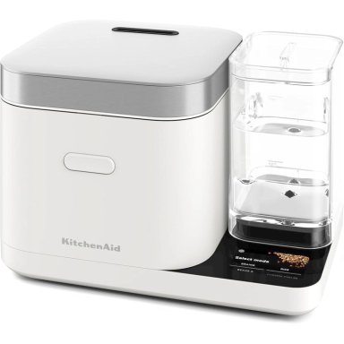 KITCHENAID, OLLA ARROCERA Y DE GRANOS 8 QT / 7.6 L + TANQUE DE AGUA | BLANCO