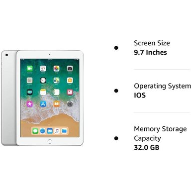 (REACONDICIONADO) IPAD 6ª GEN 9.7" 32GB (WI-FI + CELLULAR) APPLE | PLATA - 3
