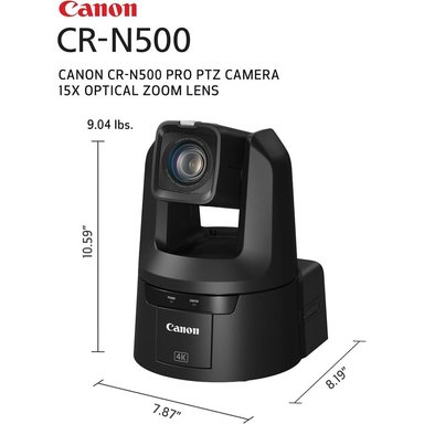 CANON CÁMARA PRO PTZ CR-N500 4K ZOOM 15X | NEGRO - 3