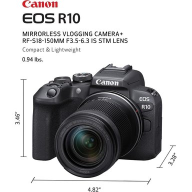 CANON CÁMARA EOS R10 MIRRORLESS STM | NEGRO - 3