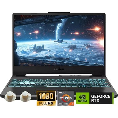 LAPTOP TUF A15 15.6' RYZEN 7 RTX 3050 32GB 1TB SSD ASUS | NEGRO (TECLADO INGLÉS)