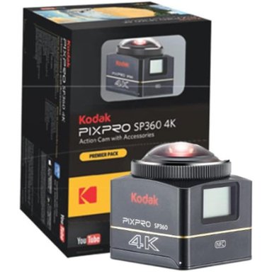 KODAK PIXPRO SP360 CÁMARA DE REALIDAD VIRTUAL 4K PREMIER PACK | NEGRO - 1