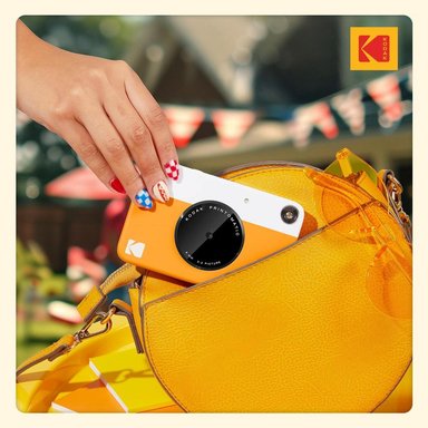 KODAK PRINTOMATIC CÁMARA DIGITAL INSTANTÁNEA ZINK 5 MP | AMARILLO / BLANCO - 6