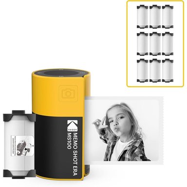 KODAK MEMO SHOT ERA CÁMARA INSTANTÁNEA CON ACCESORIOS | AMARILLO