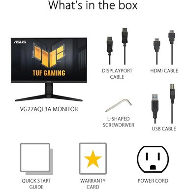 ASUS TUF GAMING VG27AQL3A MONITOR 27' QHD 180HZ HDR - 3