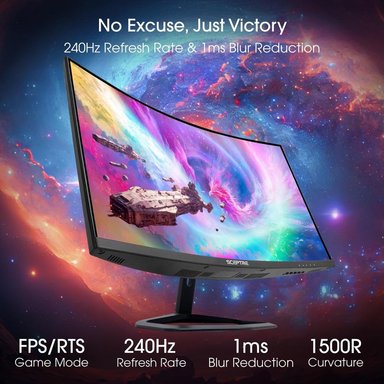 SCEPTRE C275B-FWT240 CURVO MONITOR 27' FULL HD 240HZ - 4