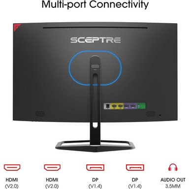 SCEPTRE C275B-FWT240 CURVO MONITOR 27' FULL HD 240HZ - 5