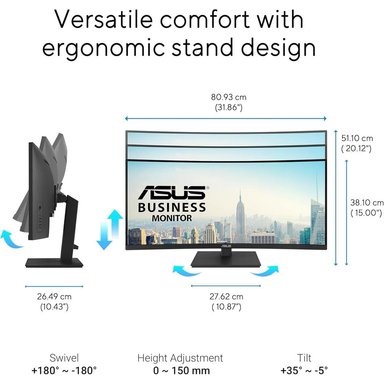 ASUS VA34VCPSR MONITOR CURVO 34' WQHD USB-C - 5