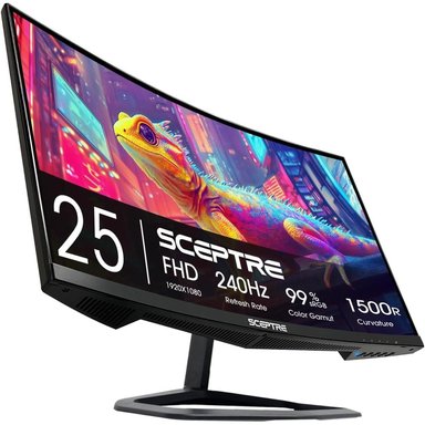 SCEPTRE C255B-FWT240 CURVO MONITOR 24.5' FULL HD 240HZ - 1