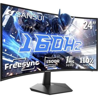 SANSUI 24' FHD 160 HZ CURVO 1500R VA 1 MS FREESYNC HDR - 1