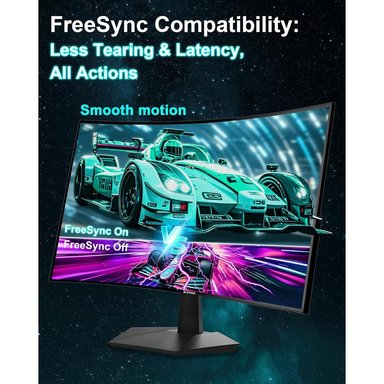 SANSUI 27' FHD 160 HZ CURVO 1500R 1 MS FREESYNC HDR EYE CARE VESA - 5