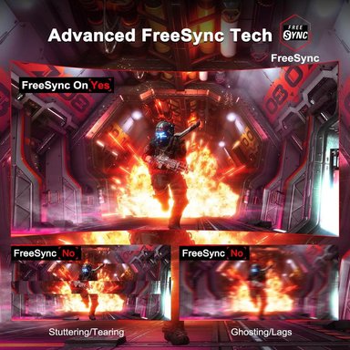 SANSUI 27' FHD 200 HZ CURVO 1 MS FREESYNC HDR PARLANTES VESA - 5