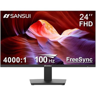 SANSUI 24' FHD 100 HZ HDMI/VGA VESA ERGONOMÍA EYE CARE - 1