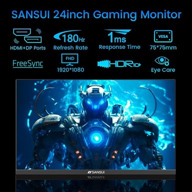 SANSUI 24' FHD 180 HZ 1 MS DP/HDMI FPS/RTS FREESYNC - 2