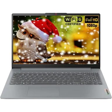 LAPTOP IDEAPAD SLIM 3I I3-N305 LENOVO 15.6' 128GB SSD 8GB RAM W11 S - TECLADO INGLÉS | ARCTIC GRAY