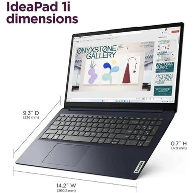 LAPTOP IDEAPAD 1I I5-1334U LENOVO 15.6' 512GB SSD 16GB RAM W11 - TECLADO INGLÉS | ABYSS BLUE - 4
