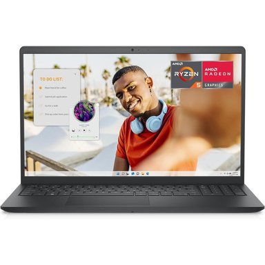 LAPTOP INSPIRON 15 RYZEN 5 7520U DELL 15.6' 512GB SSD 8GB RAM W11 - TECLADO INGLÉS | NEGRO CARBÓN