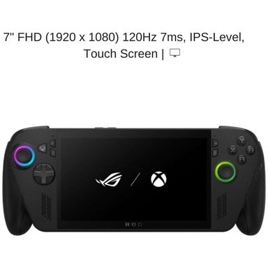 CONSOLA PORTÁTIL ASUS ROG XBOX ALLIED X RC73XA FHD RYZEN AI Z2 EXTREME 24GB RAM 1TB SSD W11 PRO | NEGRO - 6