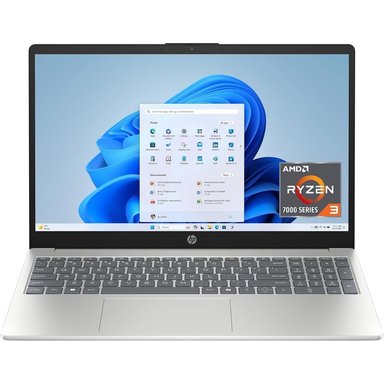 LAPTOP HP 15.6' TÁCTIL RYZEN 3 7320U 8GB RAM 128GB SSD | PLATA
