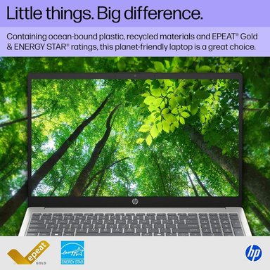 LAPTOP HP 15.6' RYZEN 3 7320U 8GB RAM 256GB SSD | PLATA - 6