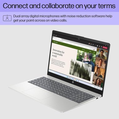 LAPTOP HP 15.6' RYZEN 5 7520U 8GB RAM 512GB SSD | PLATA - 3