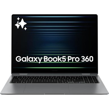 LAPTOP SAMSUNG GALAXY BOOK5 PRO 360 16' CORE 7 ULTRA 16GB RAM 1TB - TECLADO INGLÉS | GRIS
