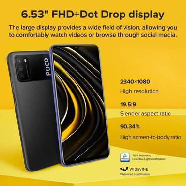 CELULAR XIAOMI POCO M3 64GB 4GB | NEGRO - 3