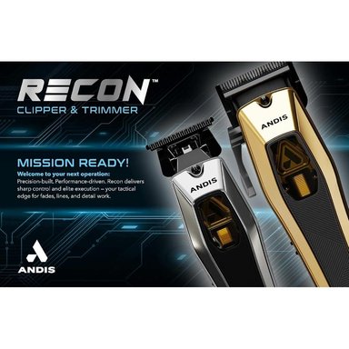 CORTADORA DE CABELLO ANDIS RECON 562446 PROFESIONAL INALÁMBRICA | NEGRO/DORADO - 3