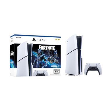 CONSOLA PLAYSTATION 5 EDICIÓN DISCO FORTNITE COBALT STAR 1TB | BLANCO - 1
