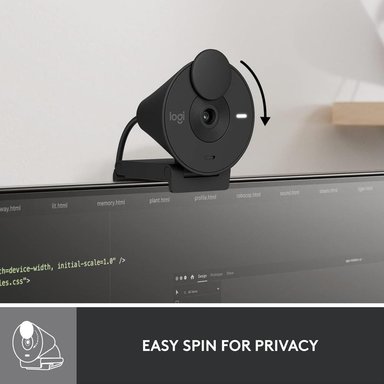 CÁMARA WEB BRIO 301 LOGITECH | NEGRO - 5