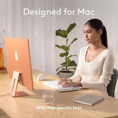 TECLADO INALÁMBRICO PARA MAC WAVE KEYS LOGITECH | BLANCO - 2