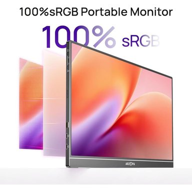 MONITOR PORTÁTIL Z1C 16.1' FHD 1080P ARZOPA | GRIS OSCURO - 3