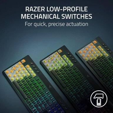 TECLADO INALÁMBRICO BLACKWIDOW V4 TKL HYPERSPEED CLICKY RAZER | NEGRO - 2