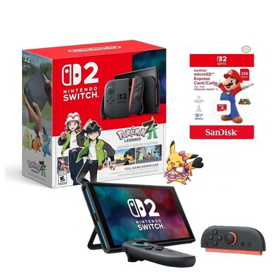 CONSOLA NINTENDO SWITCH 2 + POKÉMON LEGENDS Z-A + MICROSD 256GB - 1