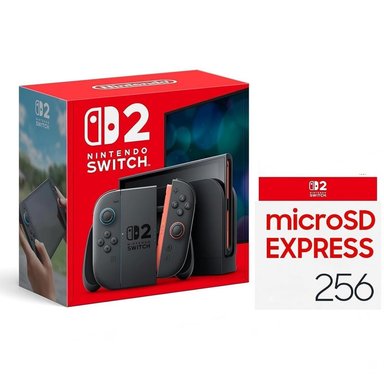 CONSOLA NINTENDO SWITCH 2 + JOY-CON 2 + MICROSD 256GB | AZUL CLARO / ROJO CLARO - 1