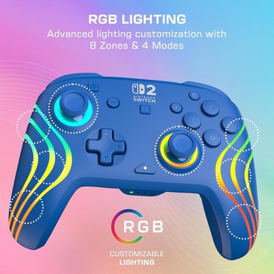 MANDO TURTLE BEACH AFTERGLOW WAVE RGB SWITCH / SWITCH 2 | BLUE - 4