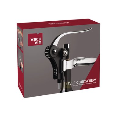 SACACORCHO LEVER CORKSCREW NEGRO VACU VIN PALANCA