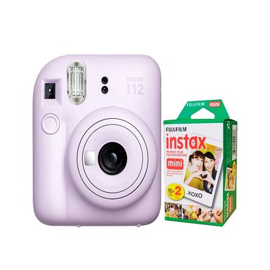 CÁMARA FUJIFILM MINI 12 INSTAX LILA+PACK PELICULA X20 - 1