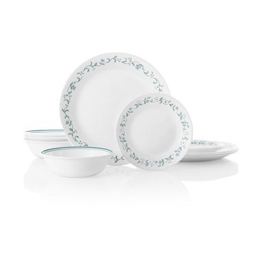 VAJILLA CORELLE COUNTRY COTTAGE 12 PIEZAS