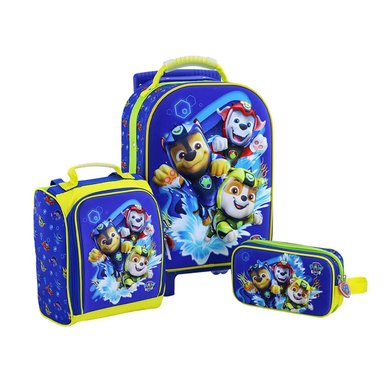 SET MALETA SCOOL ESCOLAR SATIN PAW PATROL MEDIANO EVA 3D 803829