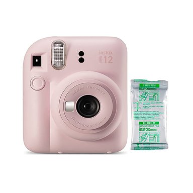 CAMARA FUJIFILM INSTAX MINI 12 ROSADO + PELICULA X 10 - 1
