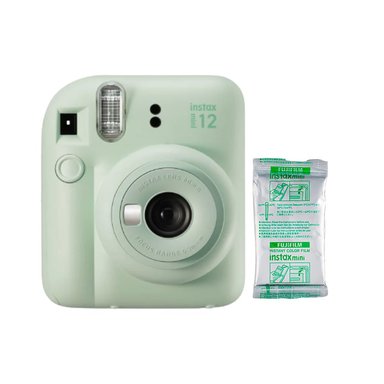 CÁMARA FUJIFILM INSTAX MINI 12 VERDE + PELICULA X 10 - 1