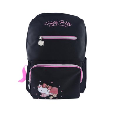 MOCHILA SCOOL KITTY ANIVERSARIO HELLO KITTY NEGRA PLAY - 1