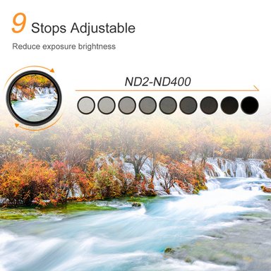 FILTRO K&F CONCEPT VARIABLE ND2-400 KF01.1104 43MM - 2