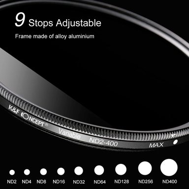 FILTRO K&F CONCEPT VARIABLE ND2-400 KF01.1104 43MM - 4
