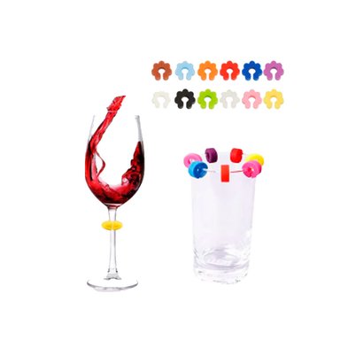 MARCADOR DE COPA Y VASO COLORIDO X 12 UNID