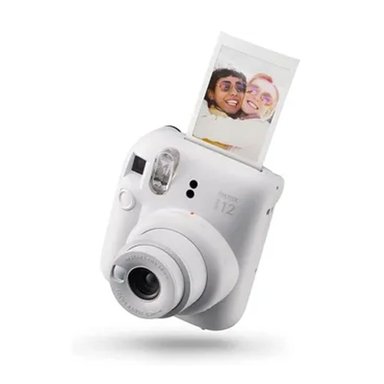 CÁMARA FUJIFILM MINI 12 INSTAX BLANCO ARCILLA+ESTUCHE TRANSPARENTE - 2
