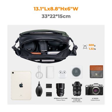 ESTUCHE K&F CONCEPT KF13.157V3 CAMARA FOTOGRAFICA - 5